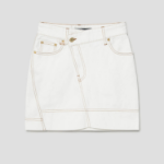 JACQUEMUS La Mini Jupe De-Nîmes — Off-White/Tabac