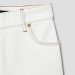 JACQUEMUS La Mini Jupe De-Nîmes — Off-White/Tabac