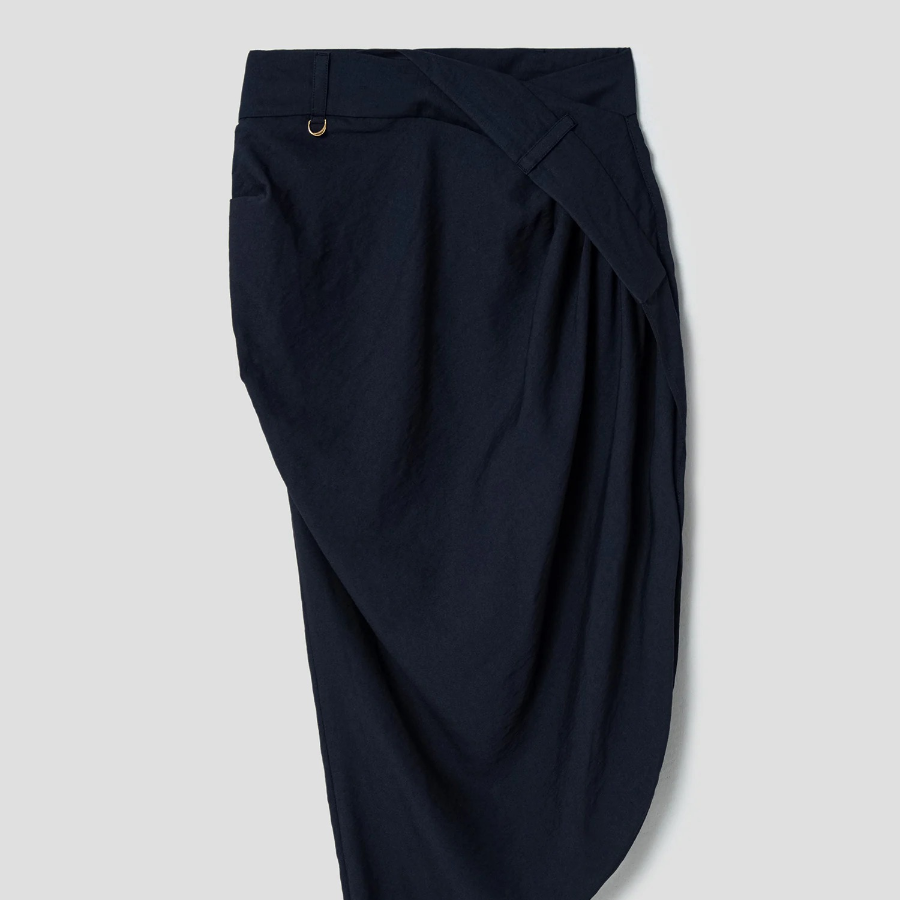 JACQUEMUS La Jupe Saudade — Dark Navy