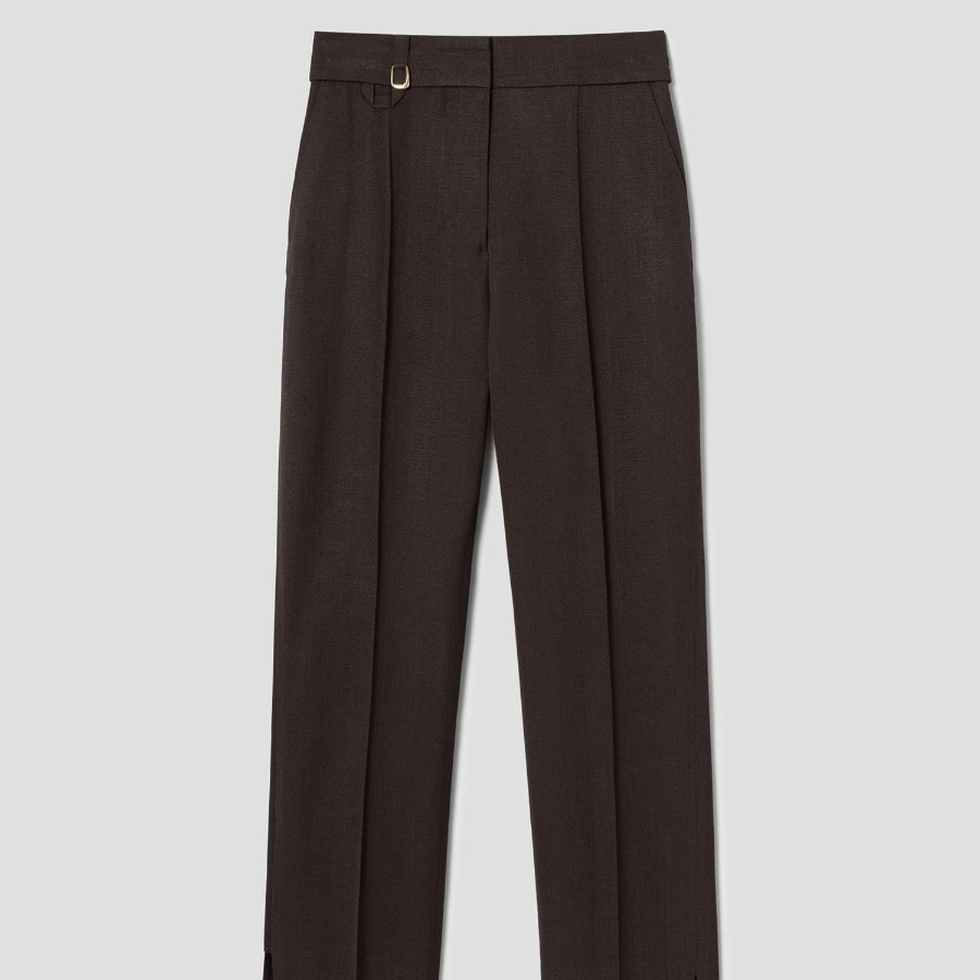 JACQUEMUS Le Pantalon Tibau — Dark Brown
