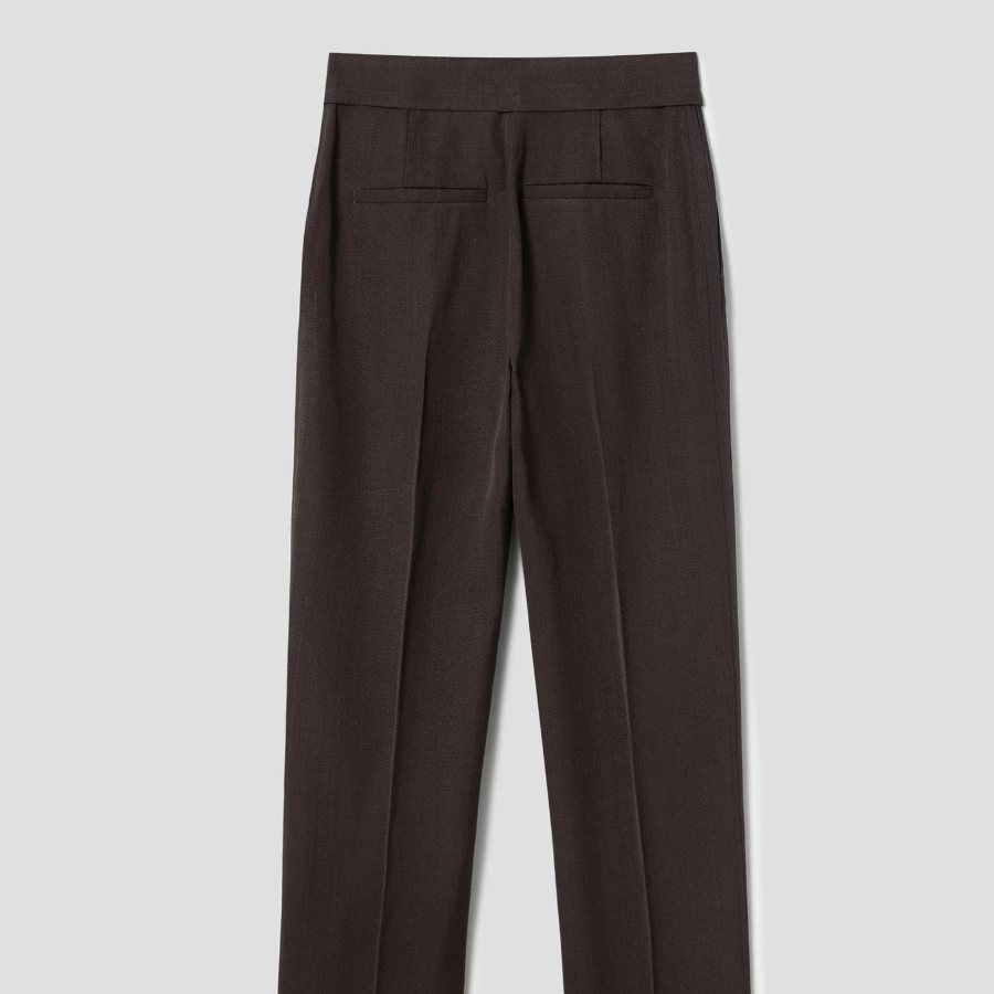 JACQUEMUS Le Pantalon Tibau — Dark Brown