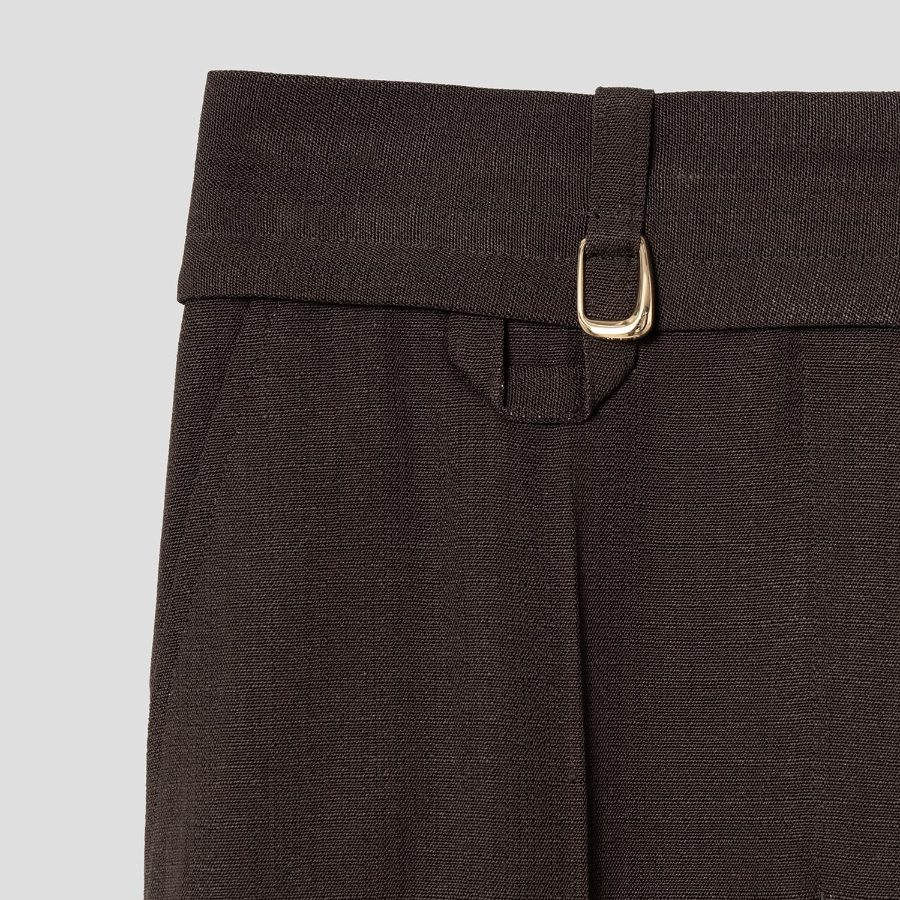 JACQUEMUS Le Pantalon Tibau — Dark Brown