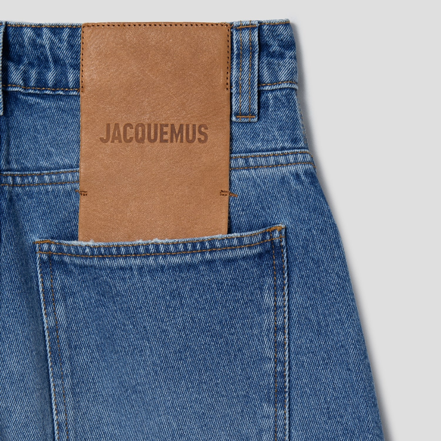 JACQUEMUS Le De-Nîmes Large — Blue/Tabac