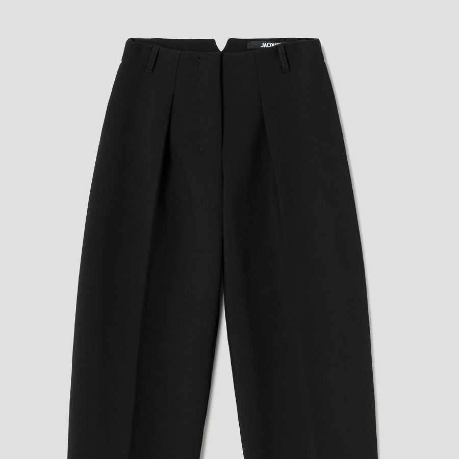 JACQUEMUS Le Pantalon Ovalo — Black