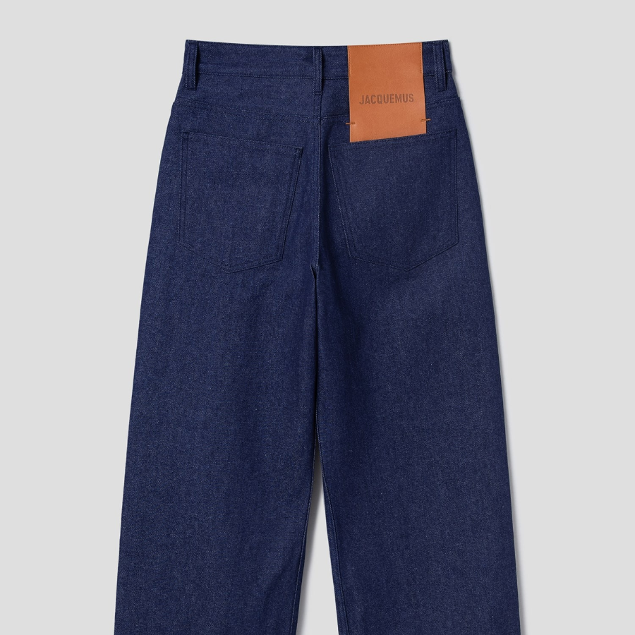 JACQUEMUS Le De-Nîmes Large — Navy/Navy Stripe