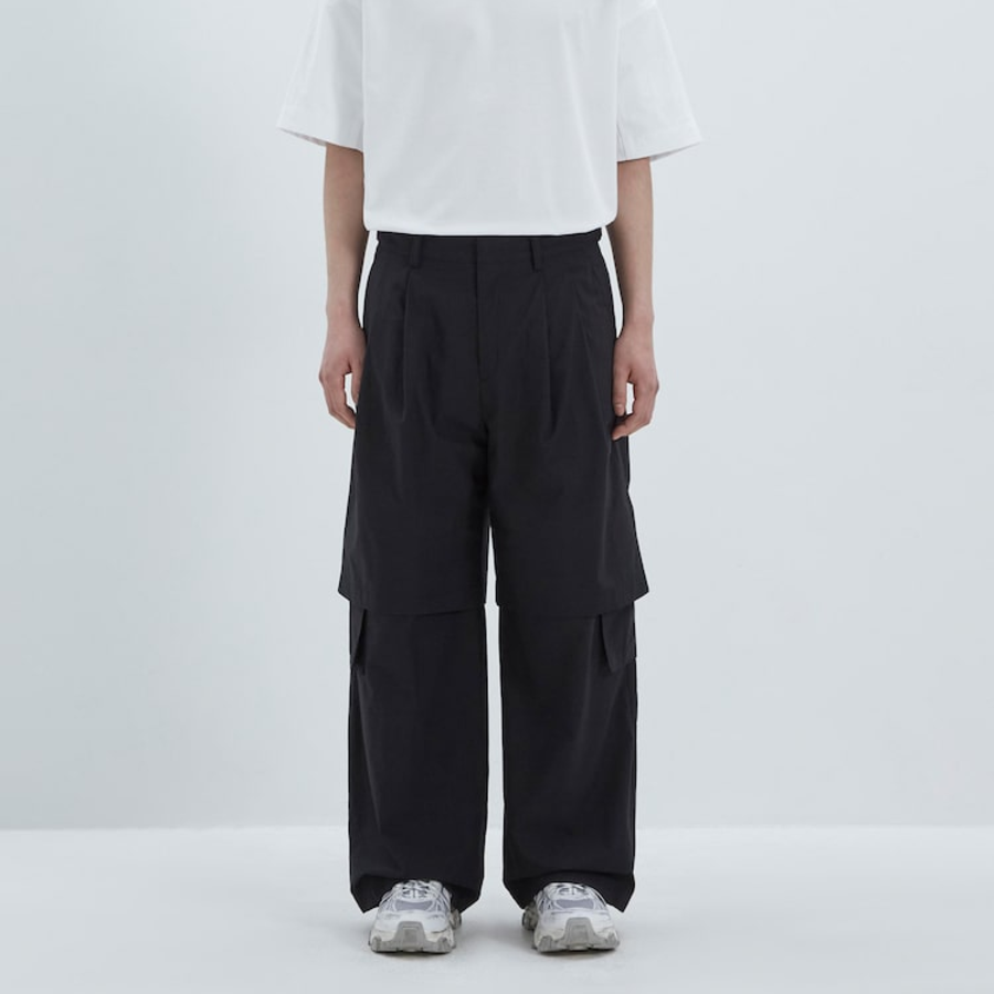 JUUN.J [CORE] Light Cotton Detachable Pants – Black