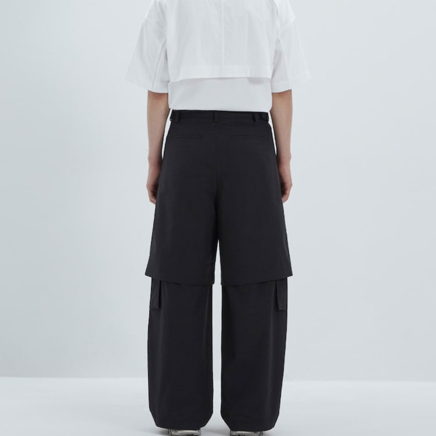 JUUN.J [CORE] Light Cotton Detachable Pants – Black