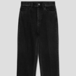 Theory Women New Stretch Highwaist Straight Denim - Washed Black