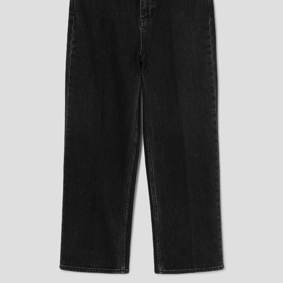 Theory Women New Stretch Highwaist Straight Denim - Washed Black