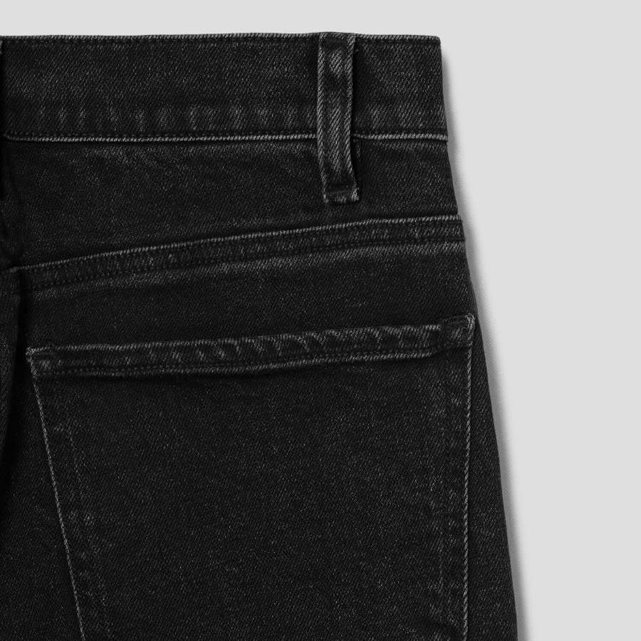 Theory Women New Stretch Highwaist Straight Denim - Washed Black