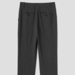 Theory Women Good Wool Treeca Slim Straight Pants - Charcoal Melange