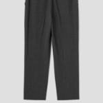 Theory Women Good Wool Treeca Slim Straight Pants - Charcoal Melange