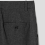 Theory Women Good Wool Treeca Slim Straight Pants - Charcoal Melange