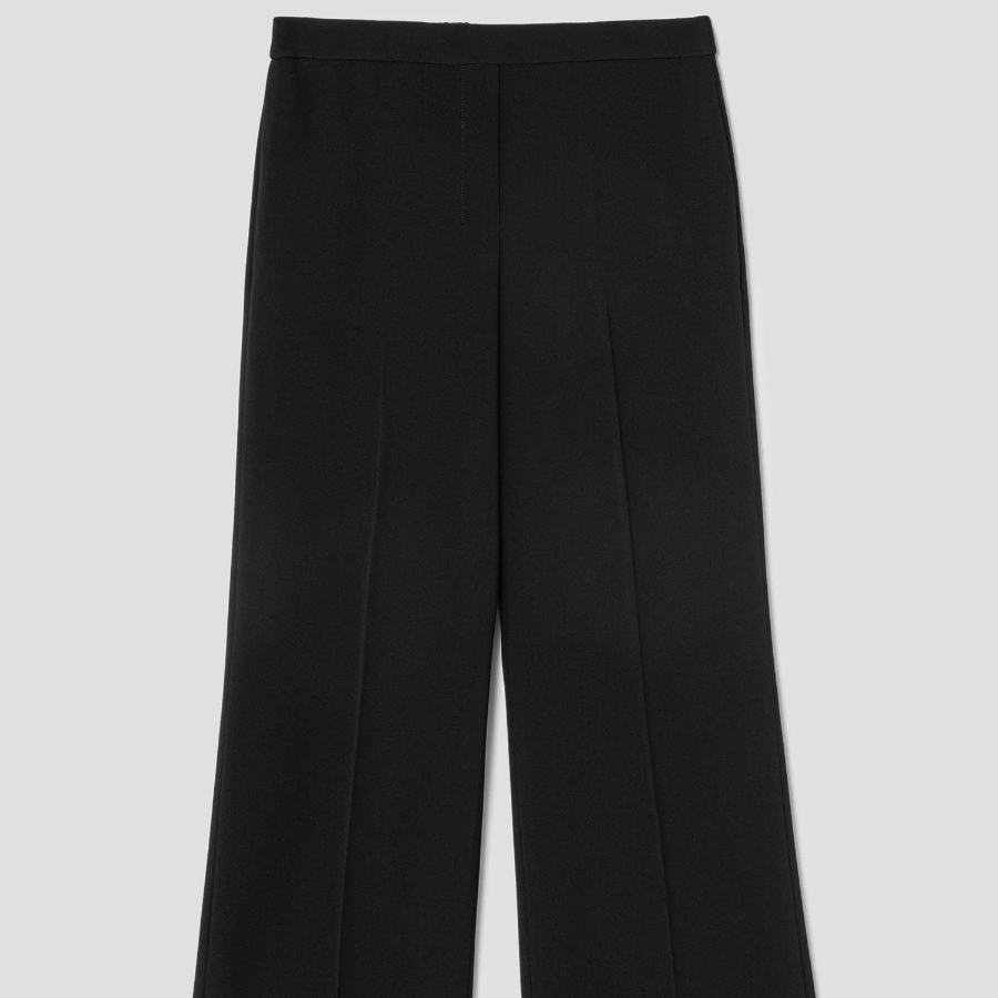 Theory Women Admiral Crepe Wide Pull On Pants - Black