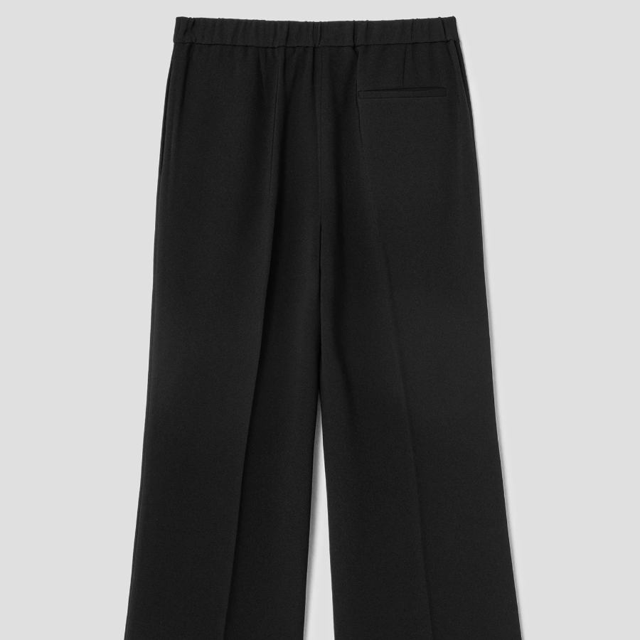 Theory Women Admiral Crepe Wide Pull On Pants - Black