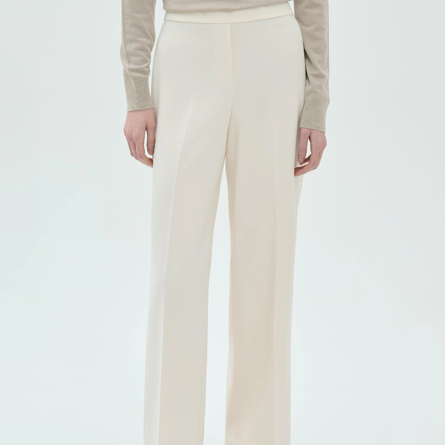 Theory Women Admiral Crepe Wide Pull On Pants - Rice