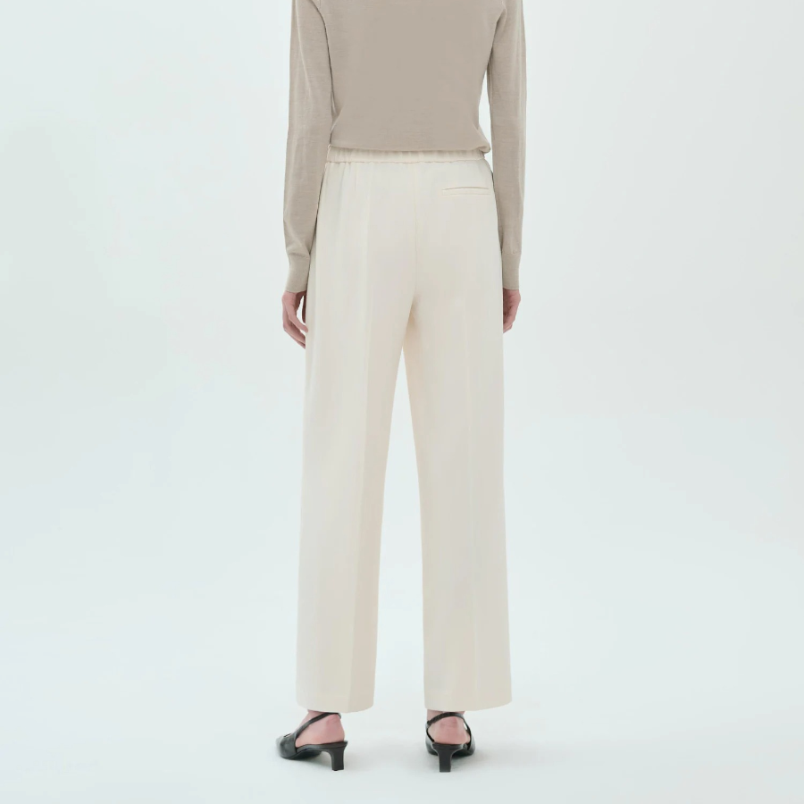 Theory Women Admiral Crepe Wide Pull On Pants - Rice