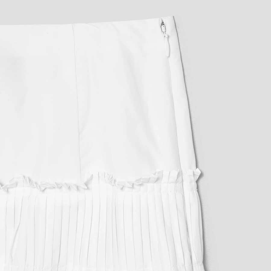 Theory Women Soft Lawn Yoke Skirt - White