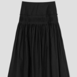 Theory Women Soft Lawn Yoke Skirt - Black