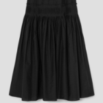 Theory Women Soft Lawn Yoke Skirt - Black