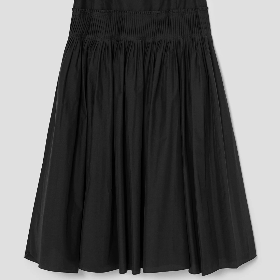 Theory Women Soft Lawn Yoke Skirt - Black