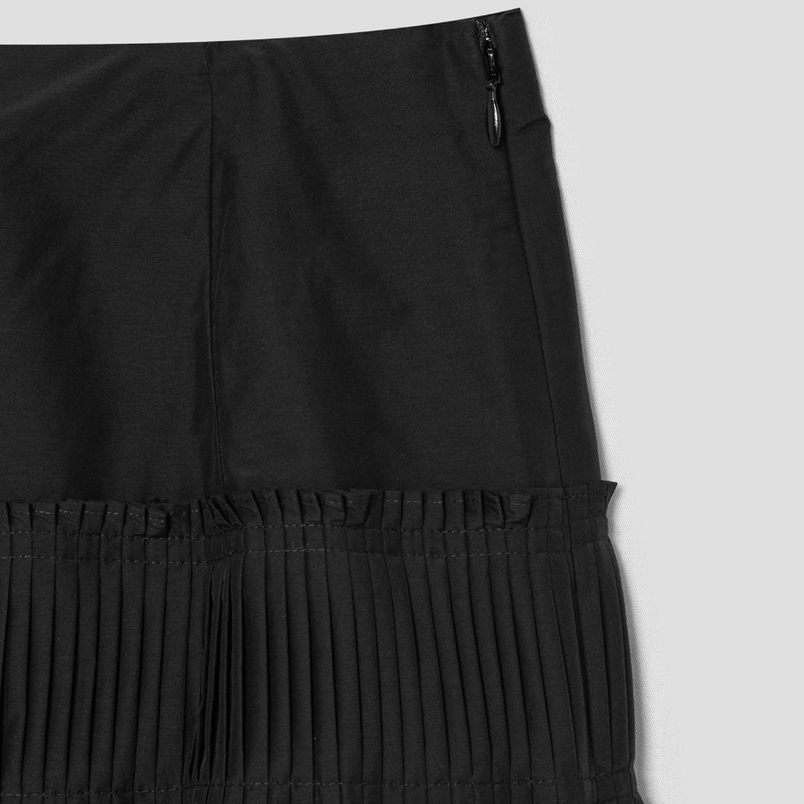 Theory Women Soft Lawn Yoke Skirt - Black