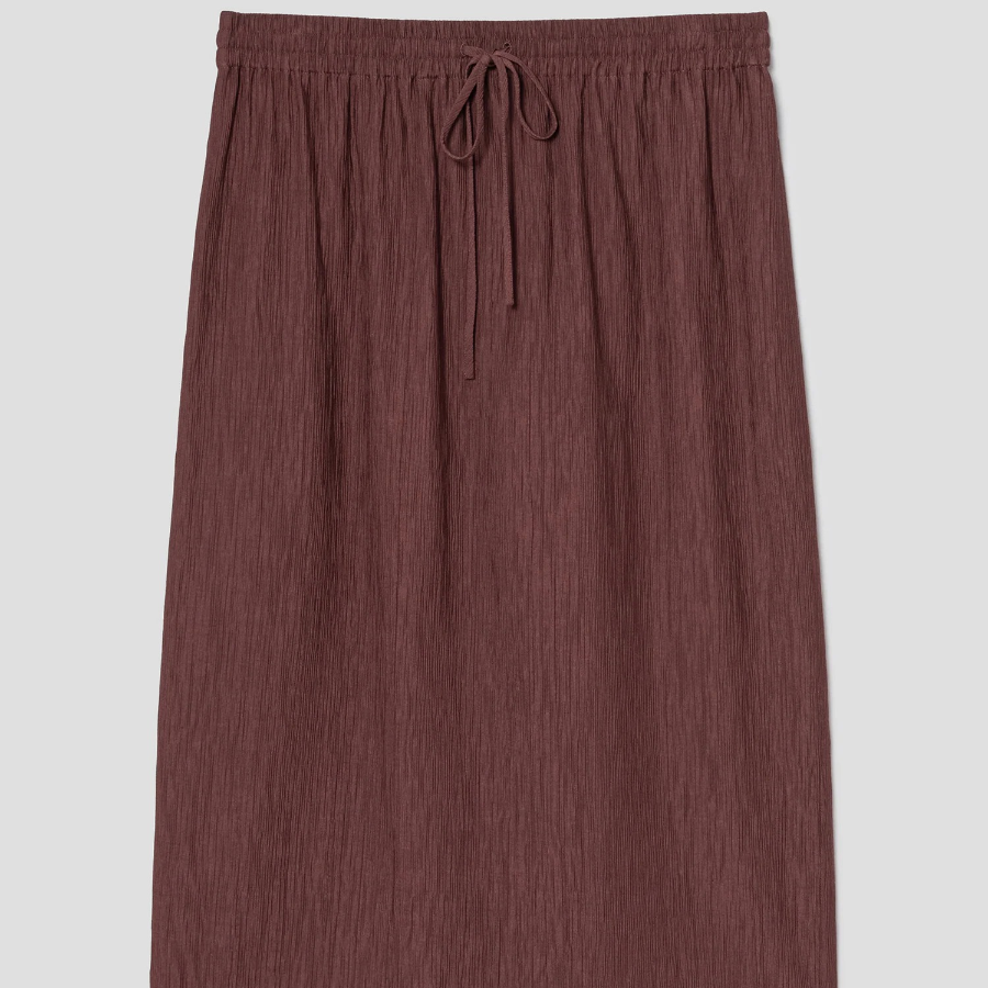 Theory Women Willow Crepe Pull On Skirt - Marron