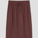 Theory Women Willow Crepe Pull On Skirt - Marron