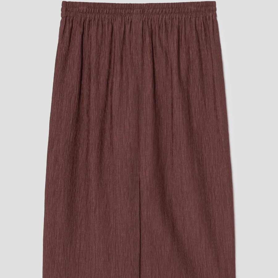 Theory Women Willow Crepe Pull On Skirt - Marron