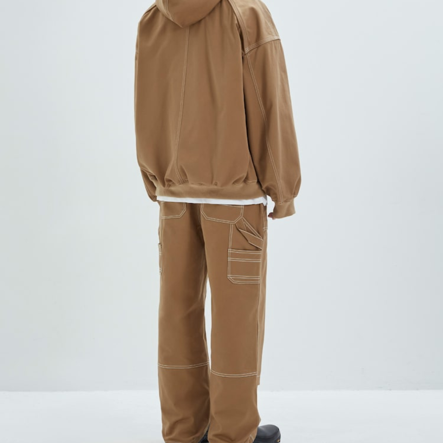 JUUN.J Cotton Carpenter Pants – Beige