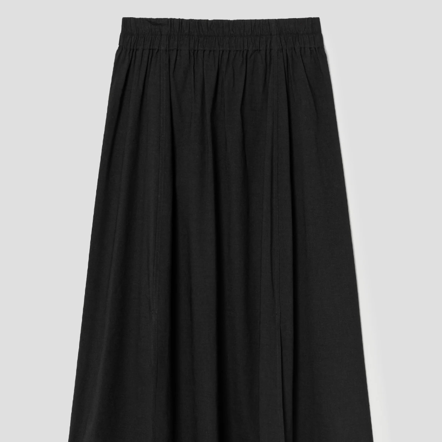 Theory Women Good Crunch Elastic Tulip Skirt - Black