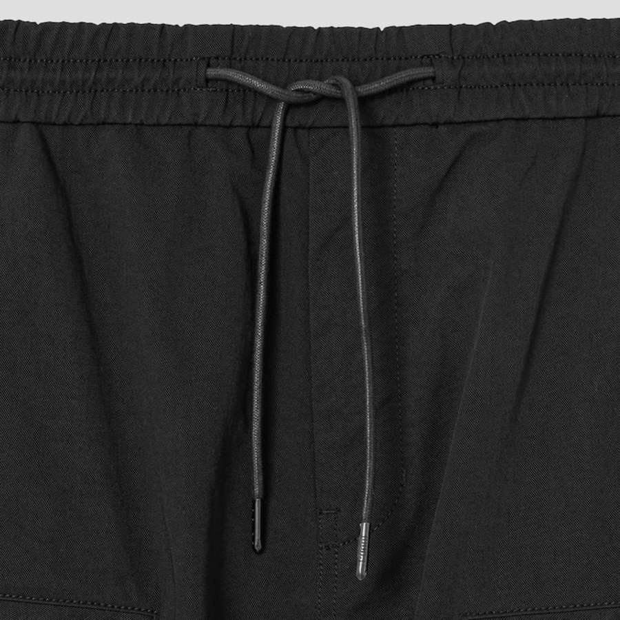 JUUN.J Nylon Twill Front Cargo Pants – Black