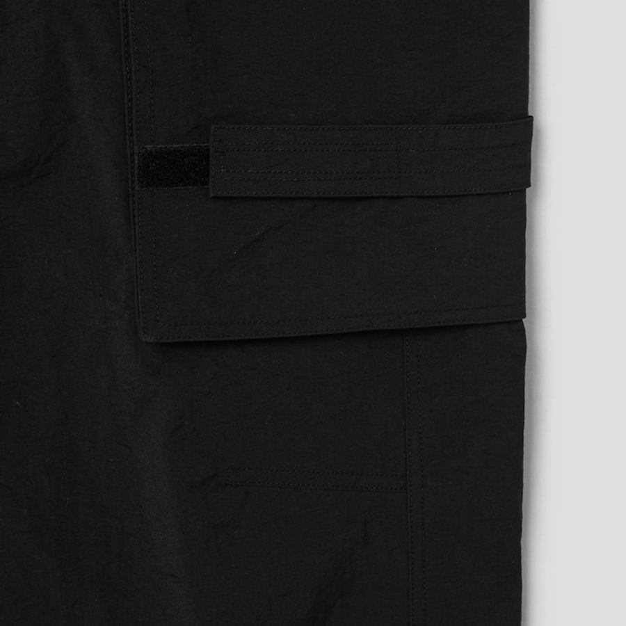 JUUN.J Nylon Velcro Detailed Cargo Pants – Black