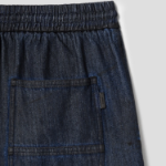 JUUN.J Oil-Denim Puckering Cargo Jeans – Blue