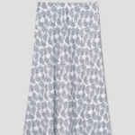 Theory Women Poly Georgette Fluid Skirt - Navy Multi