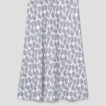 Theory Women Poly Georgette Fluid Skirt - Navy Multi