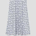 Theory Women Poly Georgette Fluid Skirt - Navy Multi