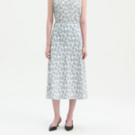 Theory Women Poly Georgette Fluid Skirt - Navy Multi