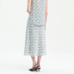 Theory Women Poly Georgette Fluid Skirt - Navy Multi