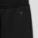 AMI (Unisex) Tonal ADC Jogging Pants – Wool Gabardine Black