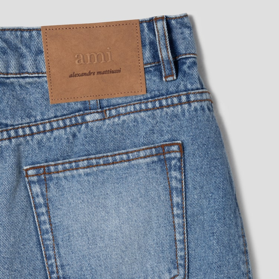 AMI Women Mini Denim Skirt – Used Blue