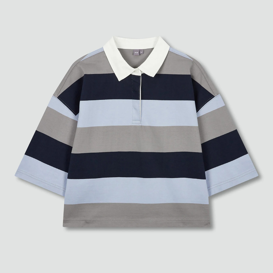 JAJU Rugby Short-Sleeve T-Shirt – Blue