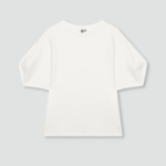 JAJU Puff-Sleeve T-Shirt – White