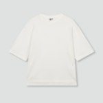 JAJU Smart Cotton Loose-Fit Half-Sleeve T-Shirt – White