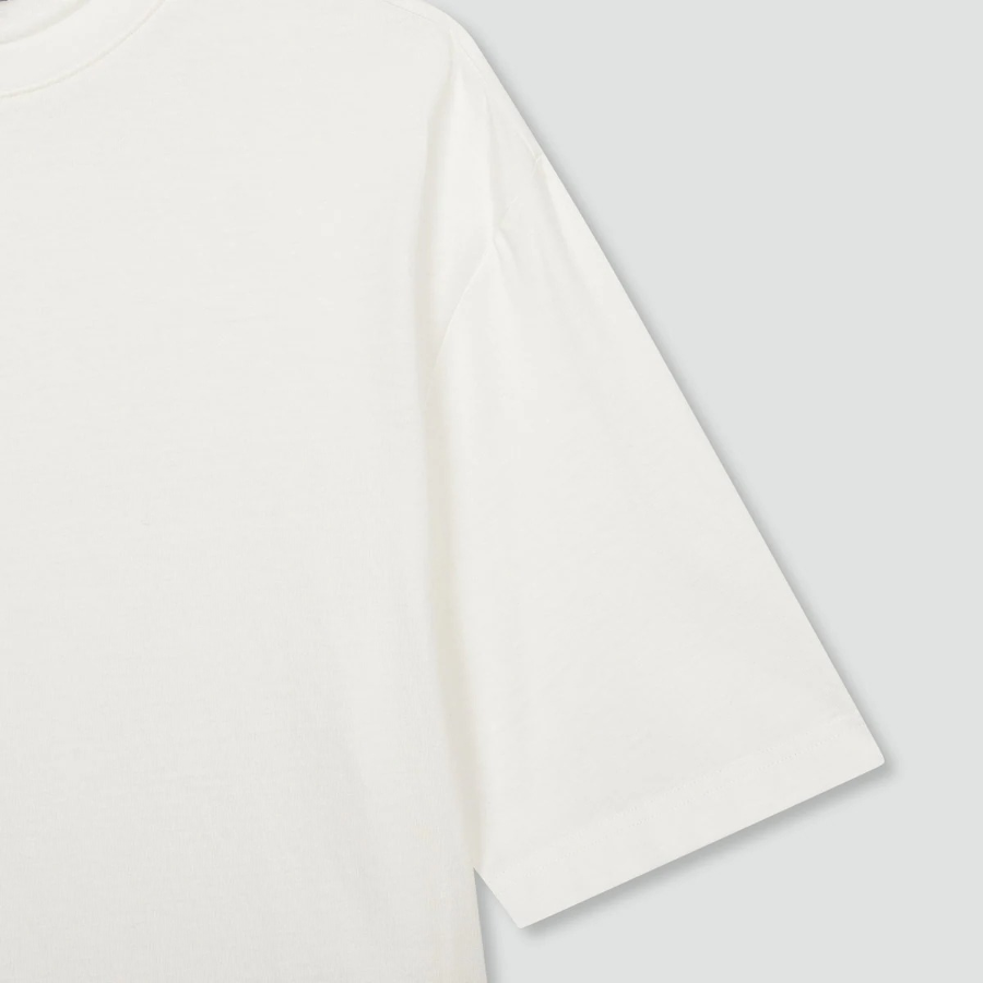 JAJU Smart Cotton Loose-Fit Half-Sleeve T-Shirt – White