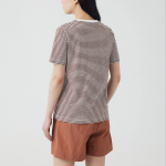 JAJU Slub Short-Sleeve T-Shirt – Light Brown