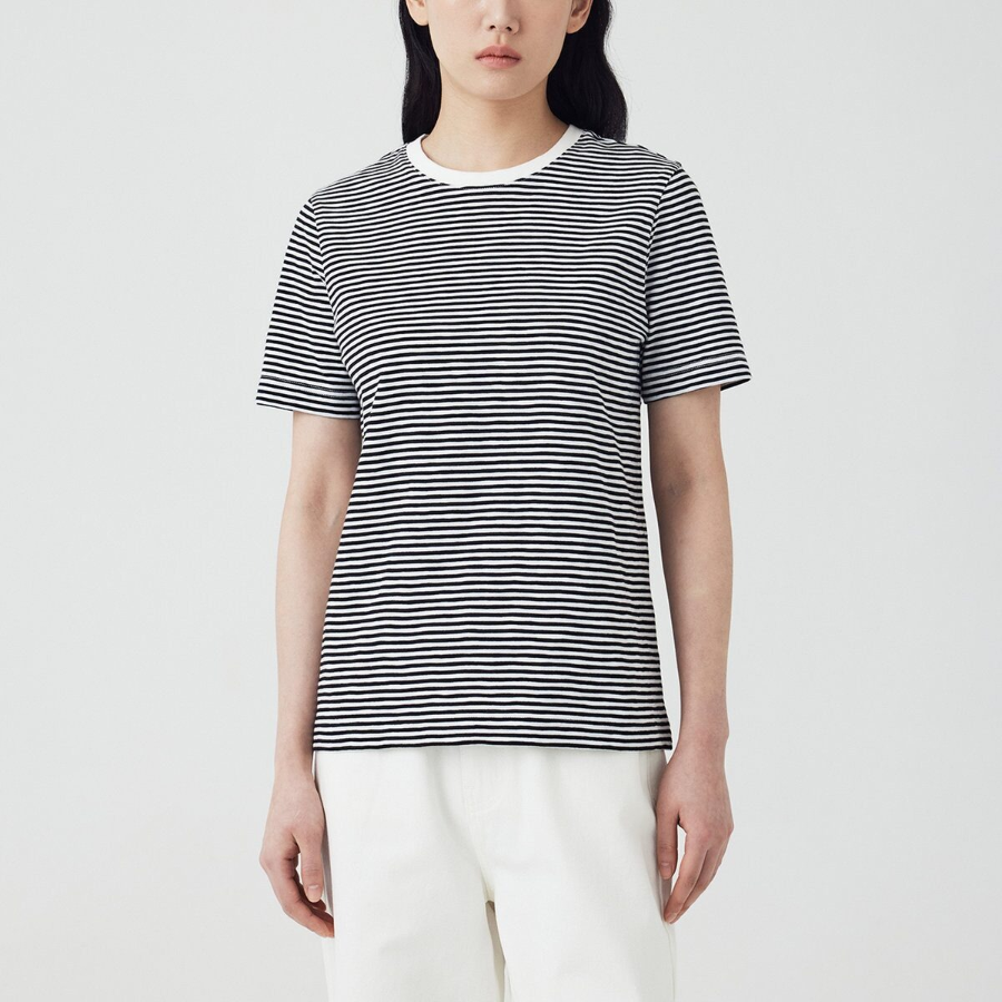 JAJU Slub Short-Sleeve T-Shirt – Jet Black