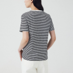 JAJU Slub Short-Sleeve T-Shirt – Jet Black