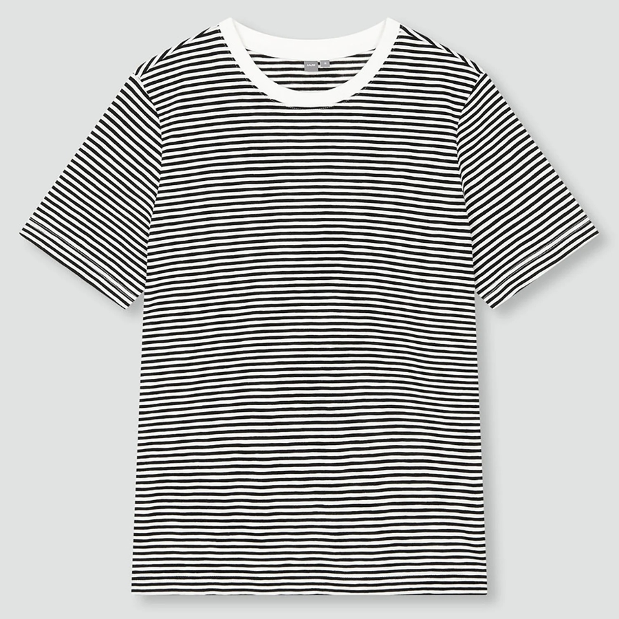 JAJU Slub Short-Sleeve T-Shirt – Jet Black