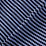 JAJU Cotton Stripe Half-Sleeve Crop T-Shirt – Blue